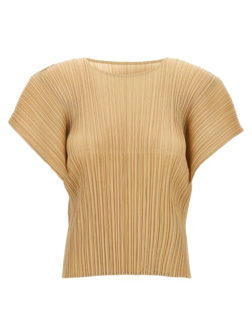 'Monthly Colors: August' top PLEATS PLEASE ISSEY MIYAKE Beige