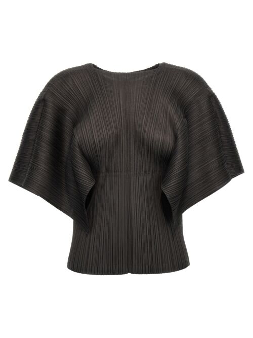 'Monthly Colors: August' cardigan PLEATS PLEASE ISSEY MIYAKE Gray