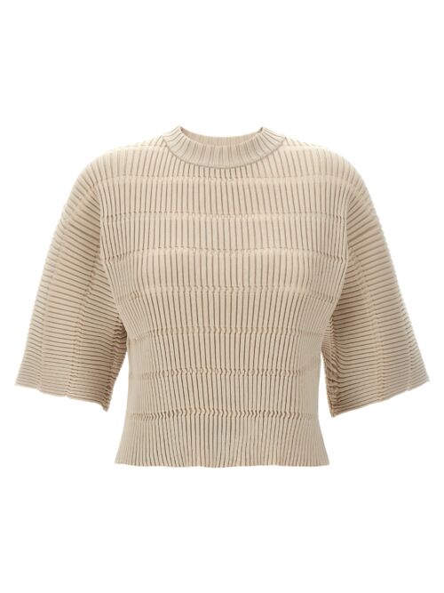 'Jiggly Knit' top PLEATS PLEASE ISSEY MIYAKE Beige