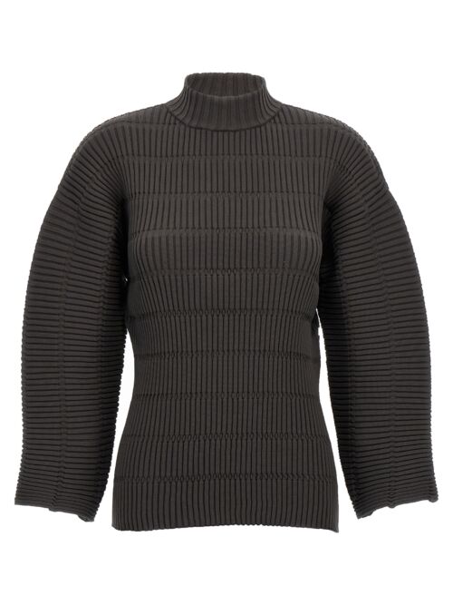 'Jiggly Knit' top PLEATS PLEASE ISSEY MIYAKE Brown