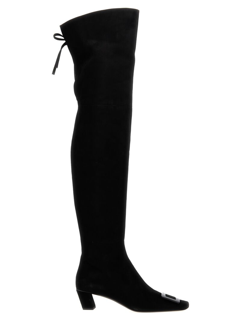 'Belle Vivier' cuissard boots ROGER VIVIER Black