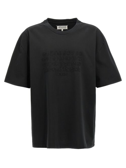 Logo embroidery t-shirt MAISON MARGIELA Black