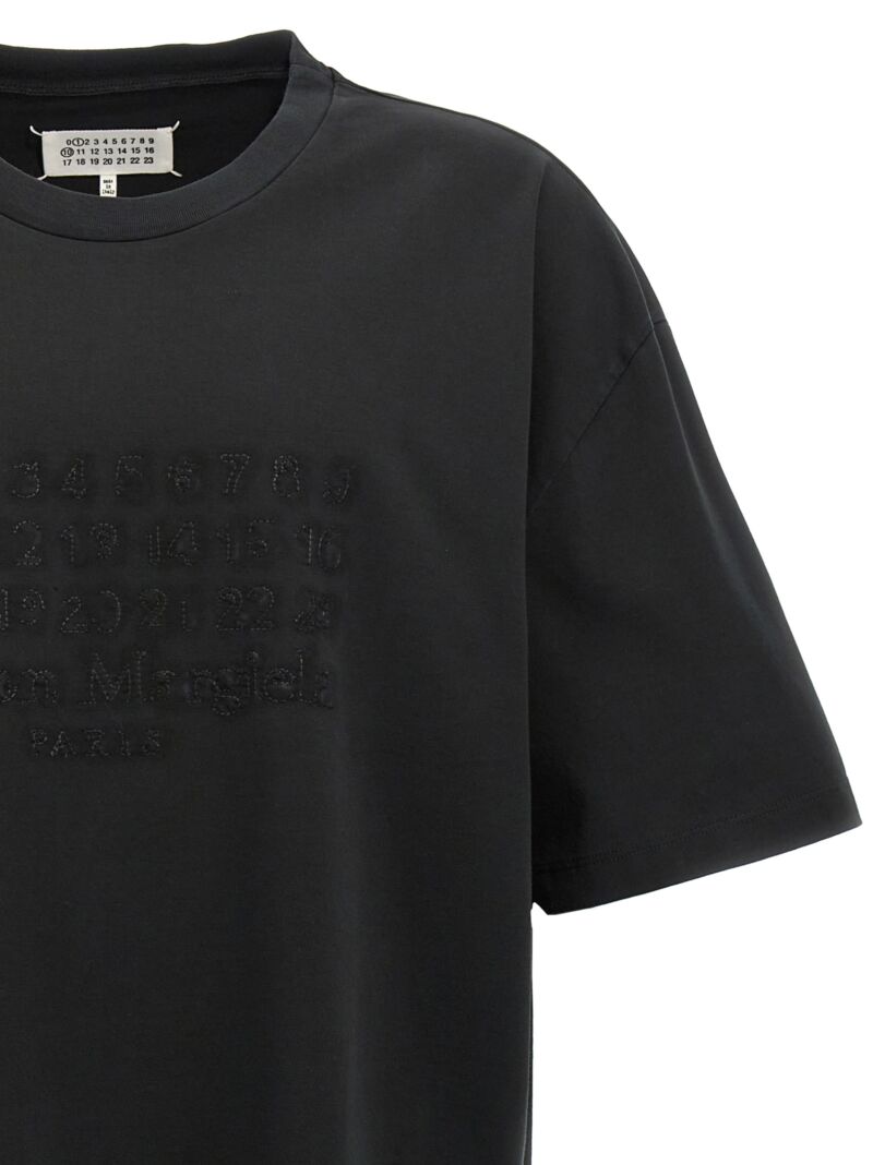 Logo embroidery t-shirt Man MAISON MARGIELA Black