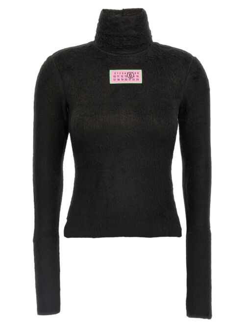 Logo label sweater MM6 MAISON MARGIELA Black