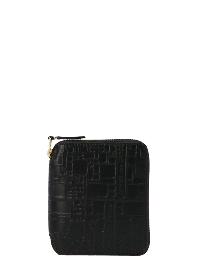 'Embossed Logotype' wallet COMME DES GARÇONS WALLET Black