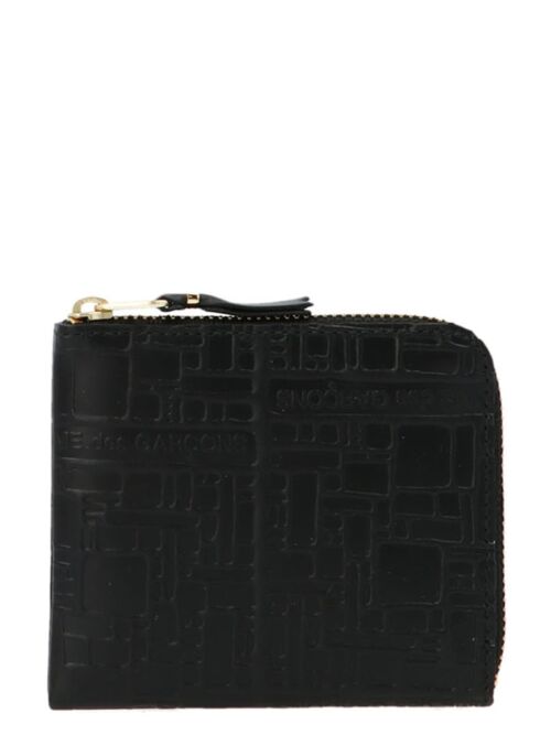 'Embossed Logotype' wallet COMME DES GARÇONS WALLET Black