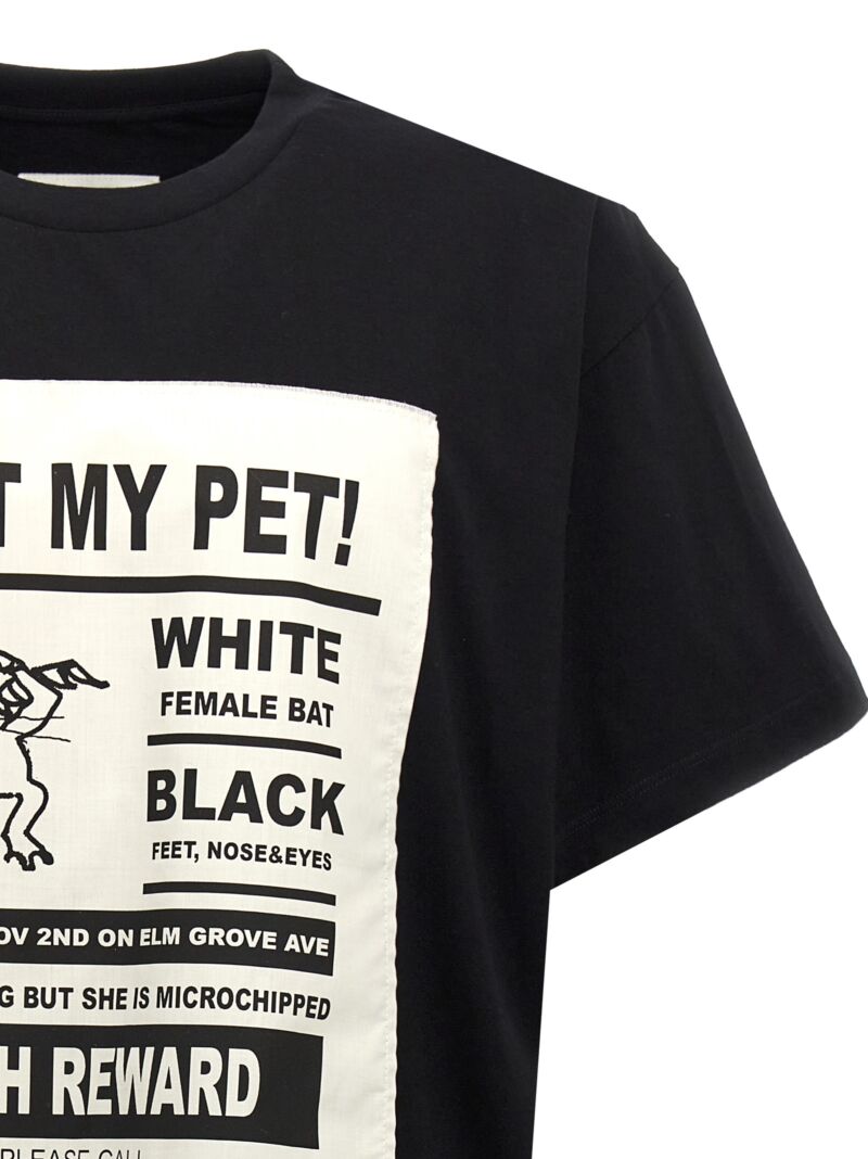 'Lost My Pet!' T-shirt Man MM6 MAISON MARGIELA White/Black