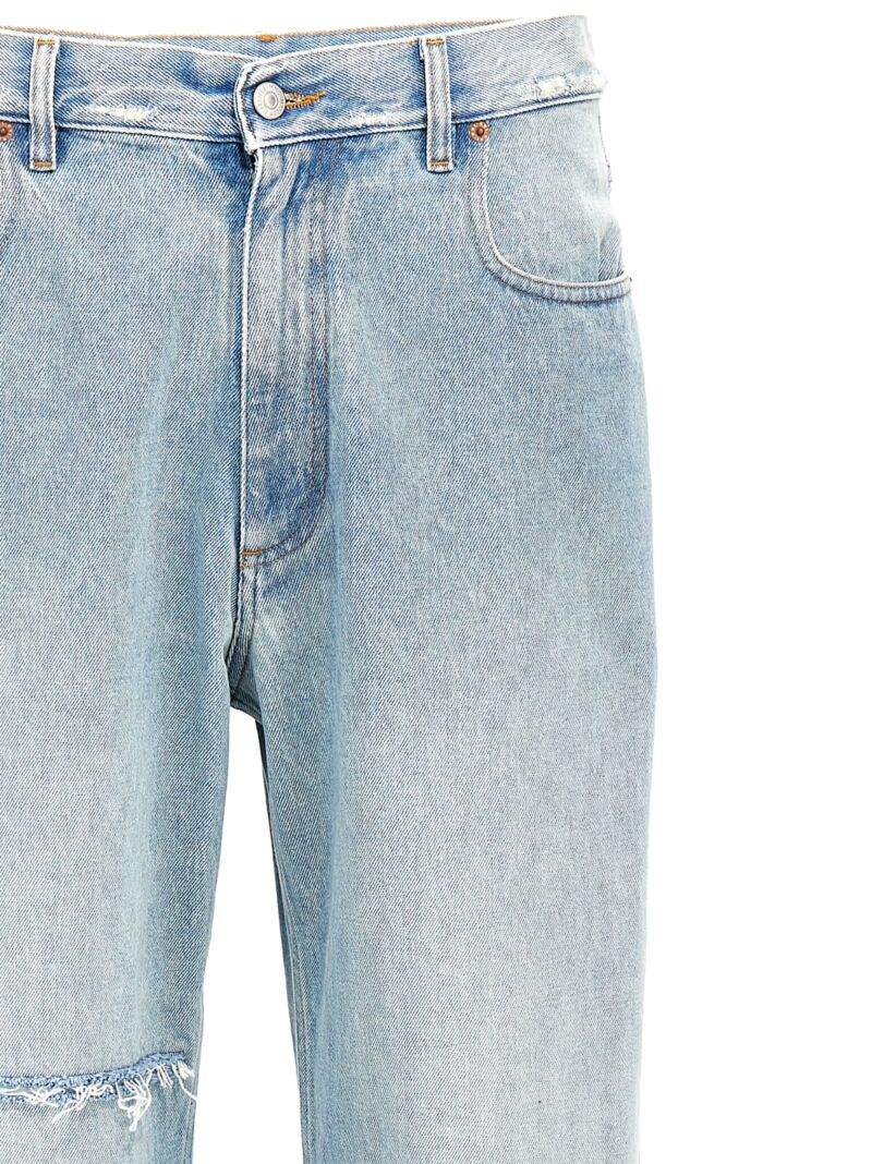 Knee detail jeans Man MM6 MAISON MARGIELA Light Blue