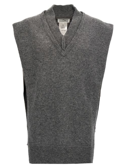 Side slit vest MAISON MARGIELA Gray