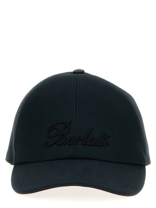 Logo embroidery cap BERLUTI Green