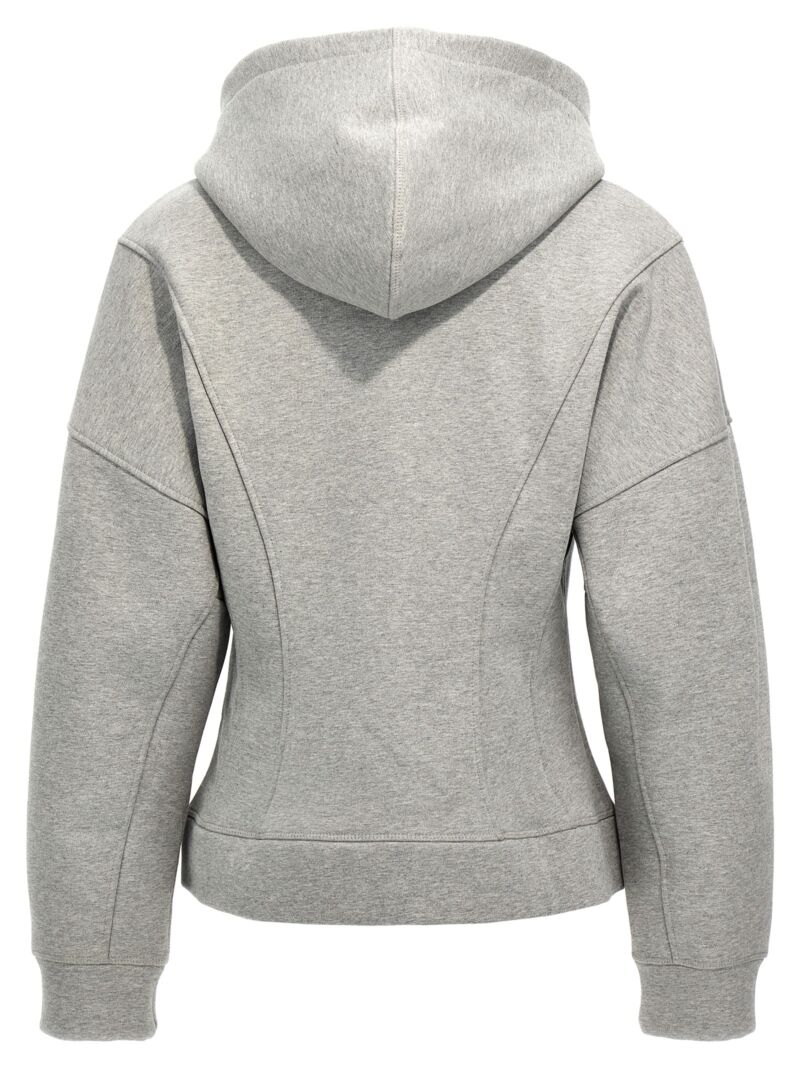 Logo embroidery hoodie T3998921 GANNI Gray