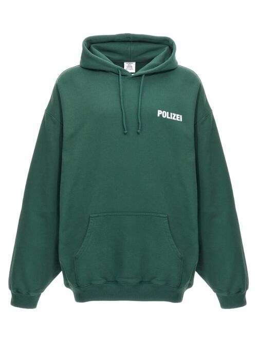 'Polizei' hoodie VETEMENTS Green