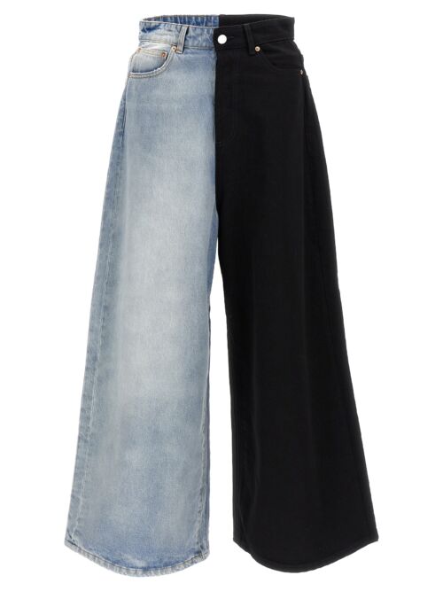 'Split Deconstructed Big Shape' jeans VETEMENTS Multicolor