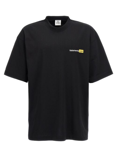 'XXXLogo' T-shirt VETEMENTS Black