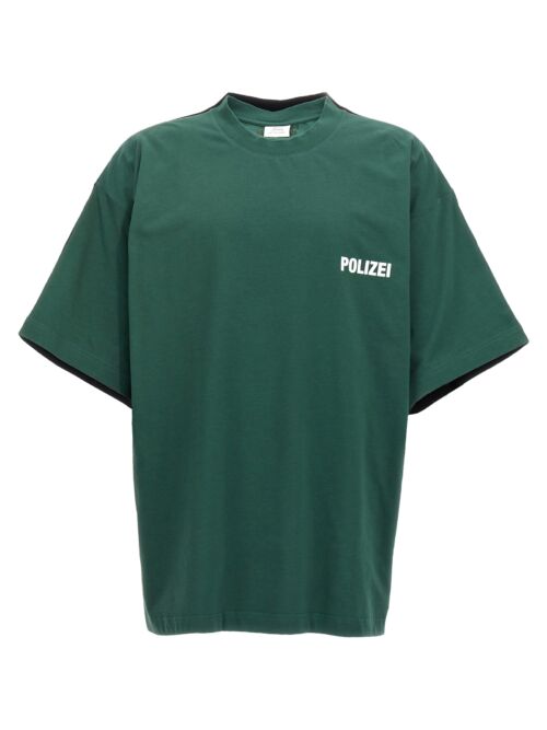 'Polizei/Securite' T-shirt VETEMENTS Multicolor