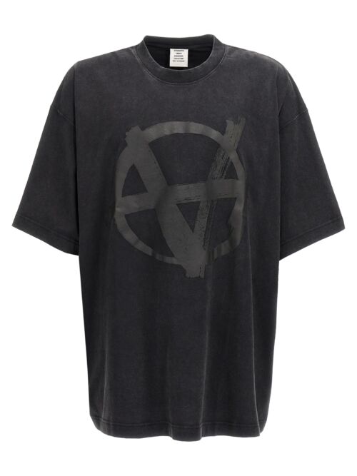 'Double Anarchy' T-shirt VETEMENTS Black