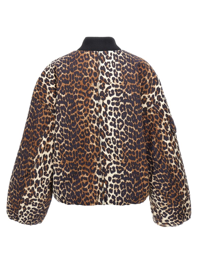 Leopard bomber jacket W0202859 GANNI Multicolor