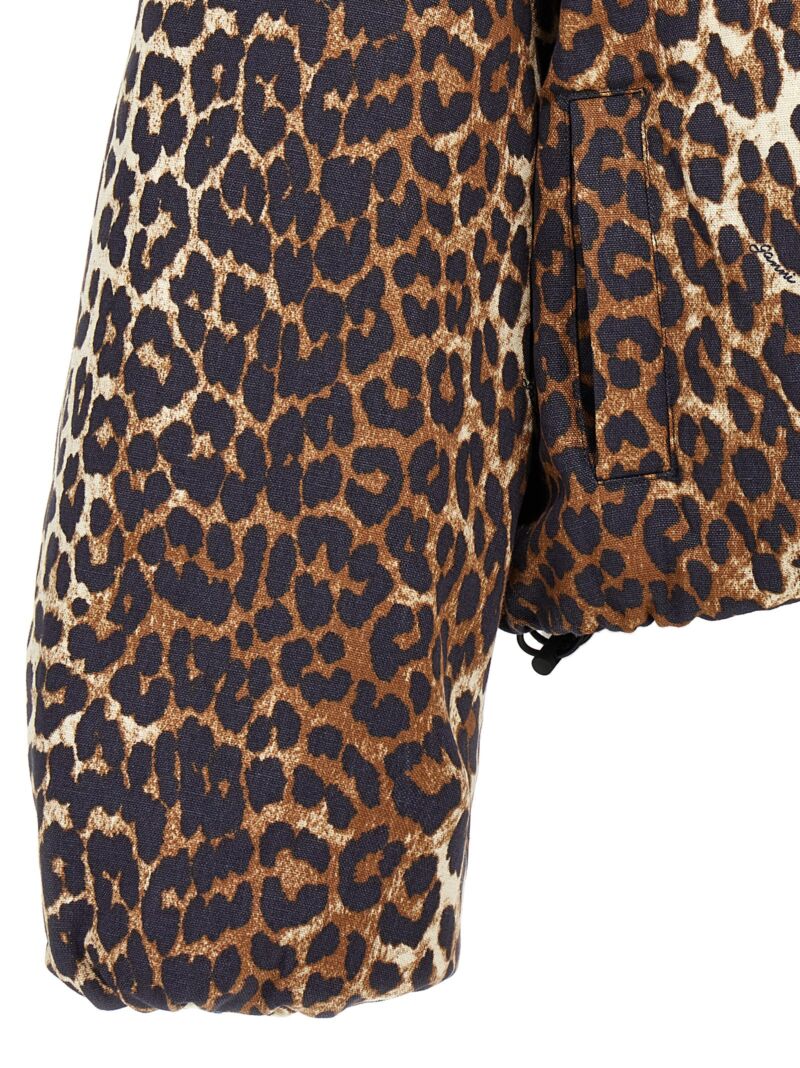 Leopard bomber jacket 55% hemp