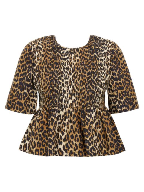 Leopard blouse GANNI Multicolor