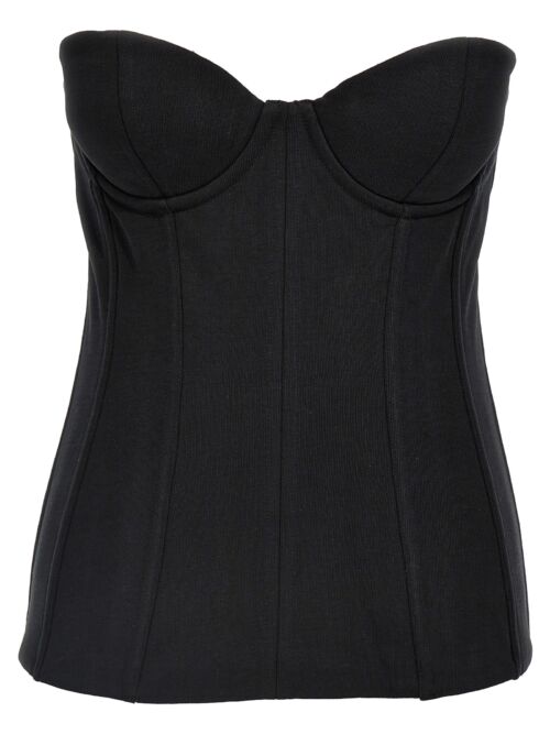 'Molleton Corset' top VETEMENTS Black