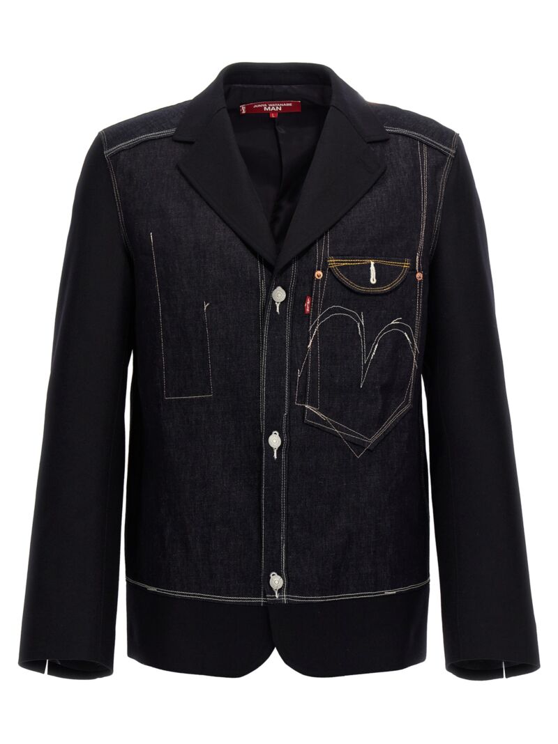 Junya Watanabe x Levi's single-breasted blazer JUNYA WATANABE Blue